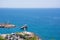 Antalya, Turkey, old sea port, in the sunlight in the summer, ships antique