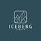 Antarctic Cold Mountain Iceberg Logo Design, Simple Vector Template Symbol Illustration