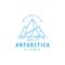 Antarctic Cold Mountain Iceberg Logo Design, Simple Vector Template Symbol Illustration