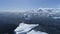 Antarctic epic coast landscape drone aerial view