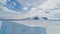 Antarctic harsh snow land wild nature aerial view