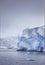 Antarctic Iceberg mist in the distance