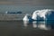 Antarctic iceberg in sunlight