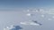 Antarctic polar winter. Frozen ocean water to the horizon.