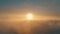 Antarctic sunset ocean coast fog aerial timelapse