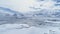 Antarctic Vernadsky station majestic aerial view