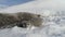 Antarctica baby adult weddell seal play on snow