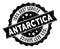 Antarctica Best Service Stamp with Grunge Texture