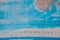 Antarctica in close up on the map. Focus on the name of country. Vignetting effect