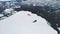 Antarctica crabeater seal rest iceberg aerial view