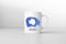 Antarctica flag on white coffee mug.