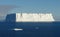 Antarctica ice cold icebergs sea and blue sky