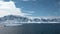 Antarctica. Icebergs. Ice movement and snow iceberg and glacier view from ship in ocean of Antarctica. Amazing unique