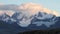 Antarctica Landscape Mountains and clouds