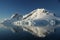 Antarctica mountain, mirrored