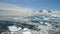 Antarctica peninsula ocean coast landscape aerial