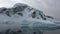 Antarctica. Sea mountains and large icebergs reflecting in the water. Fantastic wonderful amazing video. Life of nature