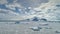 Antarctica snow drift wild nature aerial view