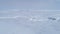 Antarctica vernadsky station aerial flight view