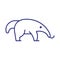 Anteater Isolated Vector icon that can be easily modified or edited