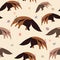 Anteater seamless pattern