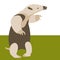 Anteater vector illustration flat style front side