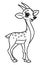 Antelope animal coloring pages cartoon