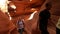Antelope Canyon Tourists in Slot Canyon in Arizona Tilt Up Southwest USA