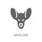 Antelope icon. Trendy Antelope logo concept on white background