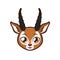 Antelope portrait illustration