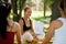 Antenatal Class With Doctor And Pregnant Women In Park