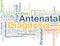 Antenatal diagnosis background concept