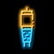 antenna cable neon glow icon illustration