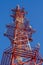 Antenna of Communication Building and blue sky