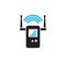 Antenna related icon on background for graphic and web design. Simple illustration. Internet concept symbol for website