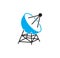 Antenna related icon on background for graphic and web design. Simple illustration. Internet concept symbol for website