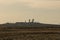 Antenna at the spaceport. The tracking center at the Baikonur cosmodrome, a signaling station launching rockets. Space technology