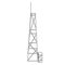 Antenna. Telecommunications transmitter radio tower. Communications concept