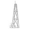 Antenna. Telecommunications transmitter radio tower. Communications concept
