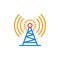 Antenna tower outline icon