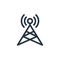 antenna vector icon. antenna editable stroke. antenna linear symbol for use on web and mobile apps, logo, print media. Thin line