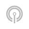 Antenna Wifi icon. Element of cyber security for mobile concept and web apps icon. Thin line icon for website design and