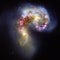 Antennae Nebula Galaxy Enhanced Universe Image Elements From NASA / ESO | Galaxy Background Wallpaper