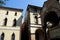 Antenor\'s tomb and two facades didue palaces in Padua in the Veneto (Italy)