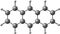 Anthracene molecular structure on white background