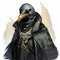 Anthropomorphic Black Penguin God - Dnd 5e - Cliff Chiang Style