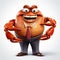 Anthropomorphic Crab In Suit: A Photorealistic Satirical Caricature
