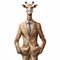 Anthropomorphic Giraffe In Business Suit: Photorealistic Surrealism Art
