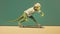 Anthropomorphic Green Iguana Skateboarding Teenage Ninja Concept Art