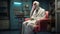 Anthropomorphic Pelican Doctor: Hyper-realistic Sci-fi Artwork